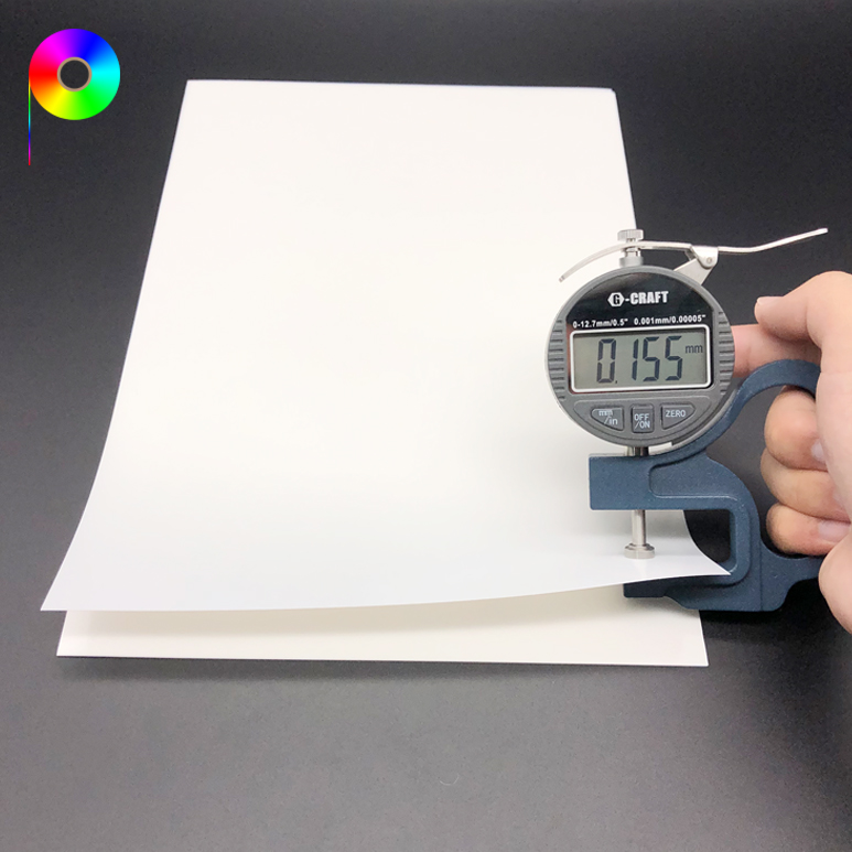 155μm inkjet grade medical film 155μm 6.1 mil 8.3“×11.7” A4 Size Porcelain White Inkjet Grade PET Medical Film for Printing
