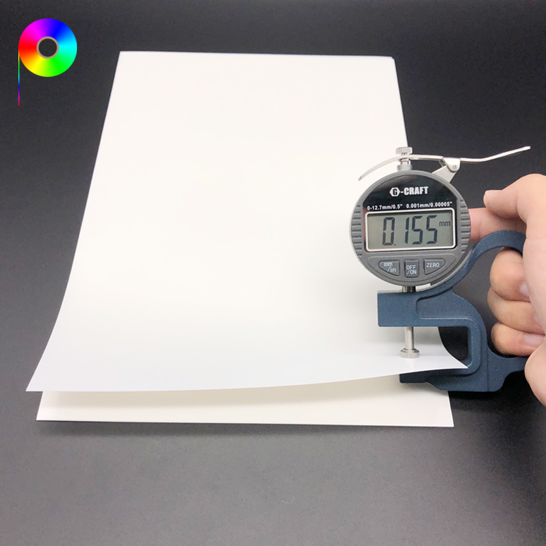 155μm 6.1 mil 8.3“×11.7” A4 Size Porcelain White Inkjet Grade PET Medical Film for Printing