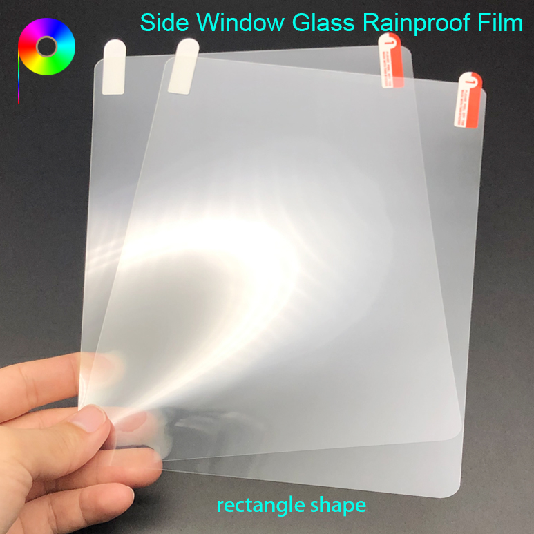 Rectangle/Oblong Shape 150mm/160mm/175mm*200mm Car Side Window Glass Rainproof Protection Film