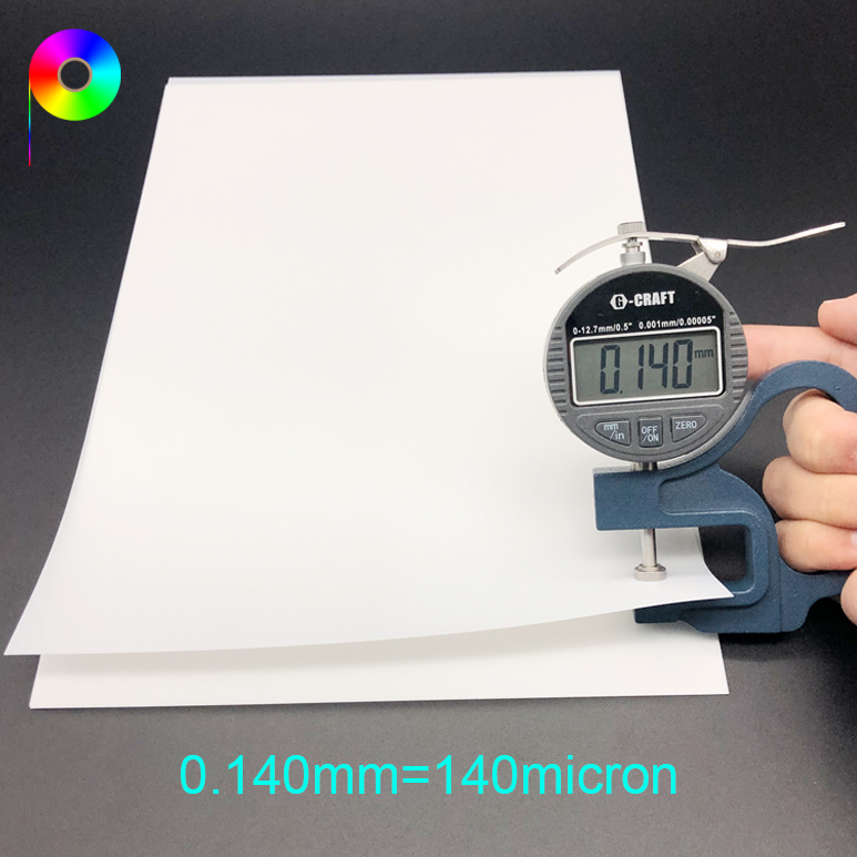 140micron reverse printing backlit film 140micron 5.5mil 190GSM Reverse Printing Backlit Print Film for Water Based Die ink or Pigment Ink