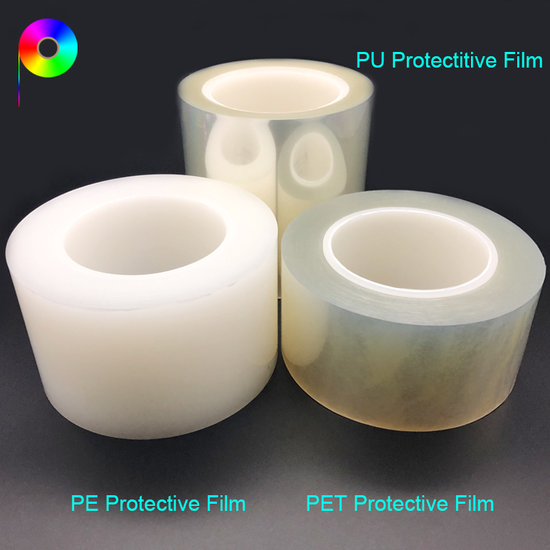 Various Adhesion and Property PE / PET / PVC Plastic Protective Film China Supplier
