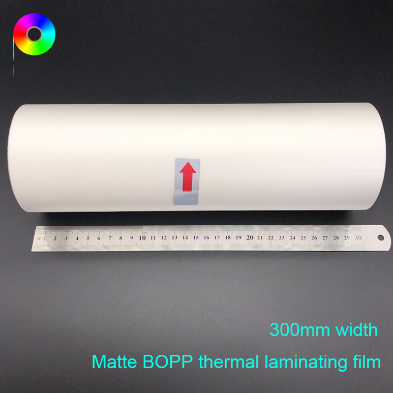 18 micron Matte BOPP Thermal Lamination Film Roll for Paper Gift Bag Lamination
