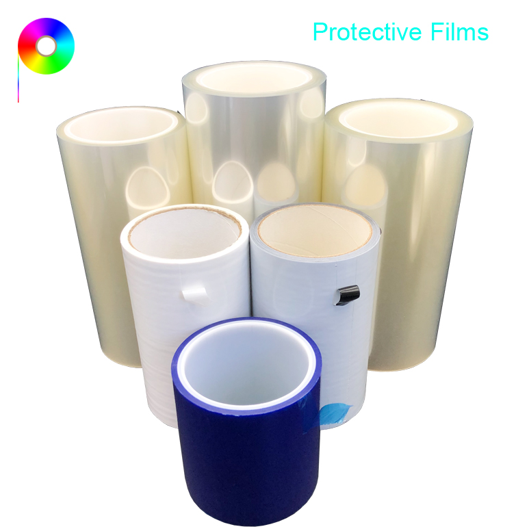 Various Adhesion and Property PE / PET / PVC Plastic Protective Film China Supplier