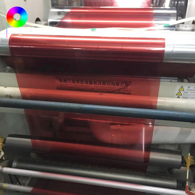 red color printing tapmer evident film Siliconized Anti-stick Tamper Evident Film for Security Tape with Various Thicknesses