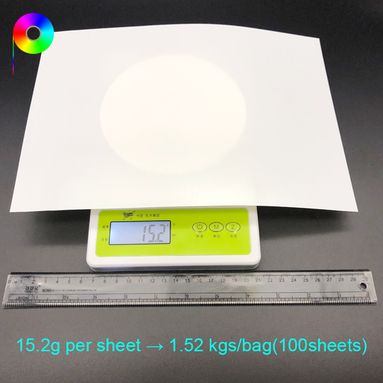 180micron 210mm*297mm A4 Size Waterproof White Color PET Medical Film for Inkjet Printing