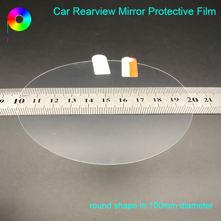 Round Shape 80mm/95mm/100mm Diameter Anti Rain Rainproof Film for Motorcycle Car Rearview Mirror