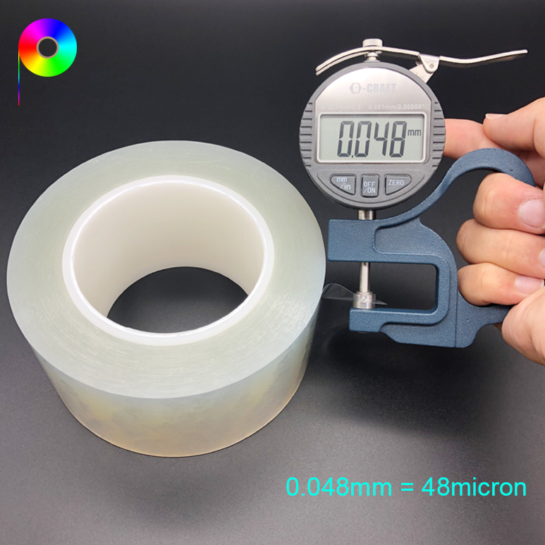 48 micron 1.9 mil PET Plastic Protective Film for Die-cutting Processing Protection