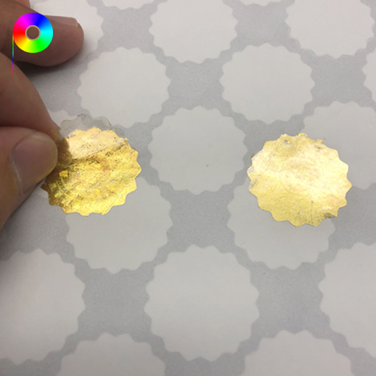 one time use hologram sticker One-time Use Various Colors or Sizes Security Hologram Sticker with Custom Hologram