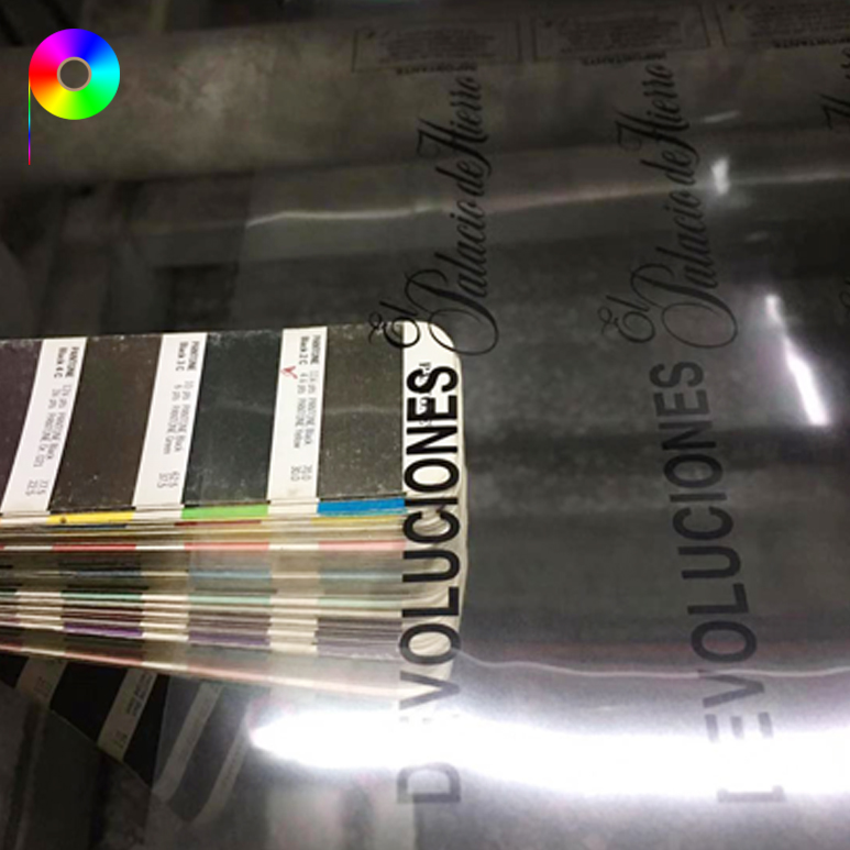 Pantone Single Color Printed Transparent Security Film for Tamper Evident Tape Making