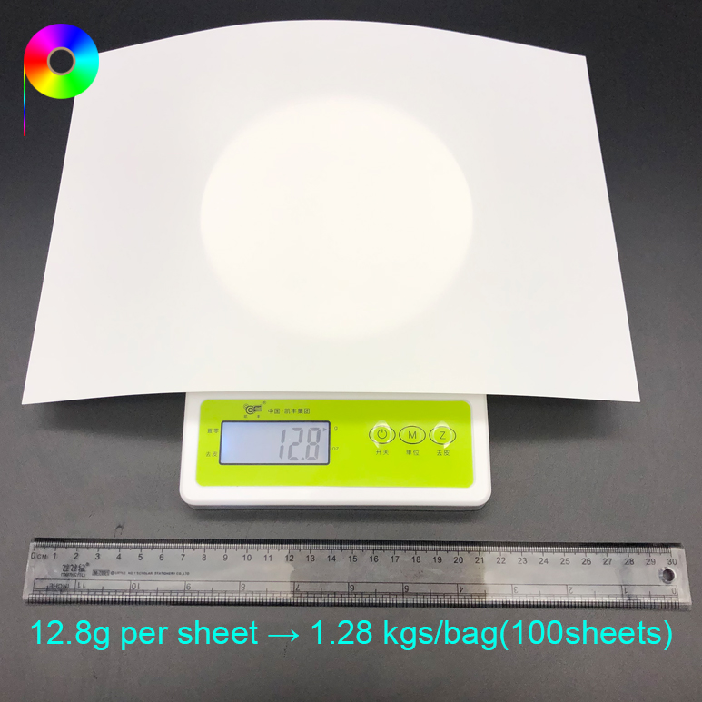 Both sides Printable A4 160micron Porcelain White Color PET Medical Film for Laser Printing