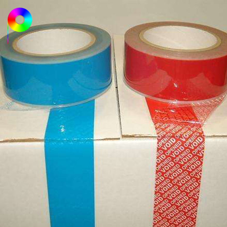 tamper evident security adhesive tape Non-metallic Transparent PET Base Film with Tamper Evidence for Security Tape Making