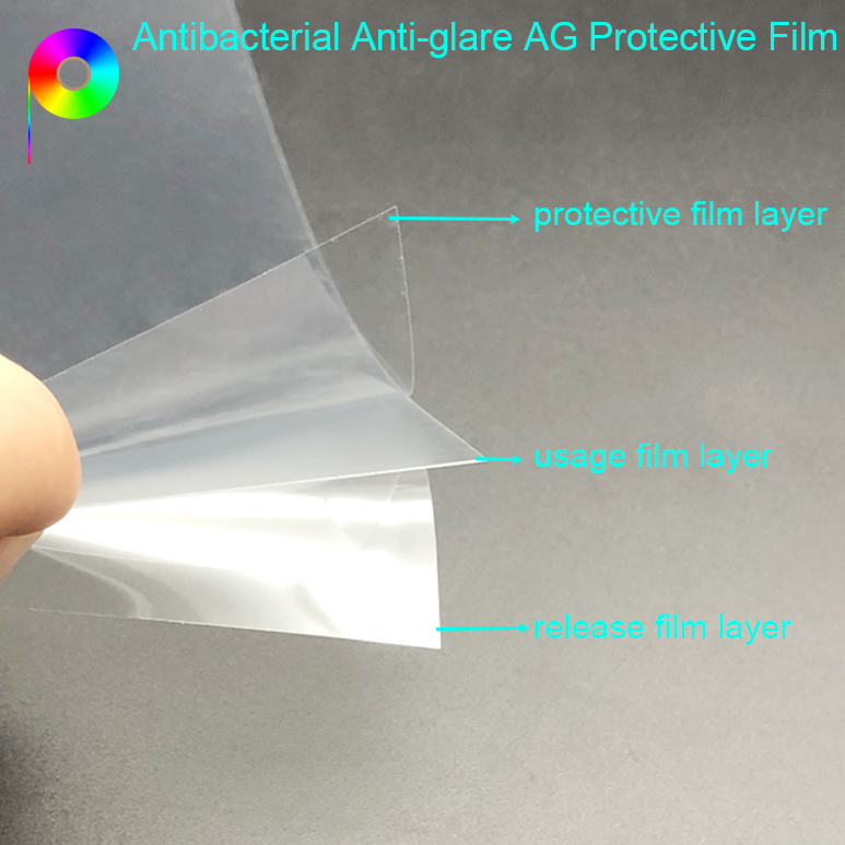 Matte Finish Anti-scratch Anti-glare Antibacterial Screen Protective Film for Public Touch Screen