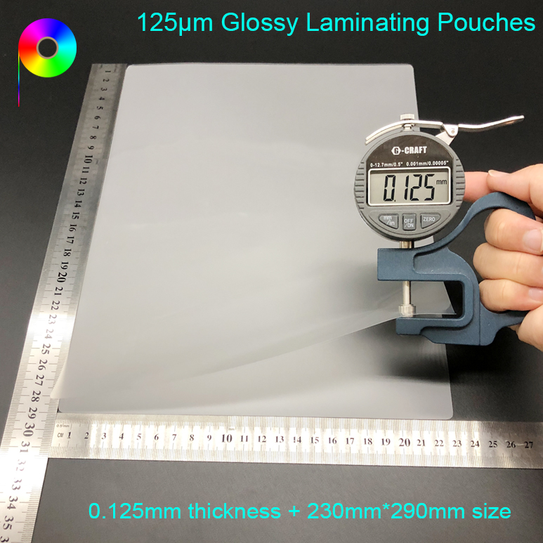 125micron 5mil Clear Glossy Hot Letter Carta Laminating Pouches 9 x 11–1/2" 230*290mm