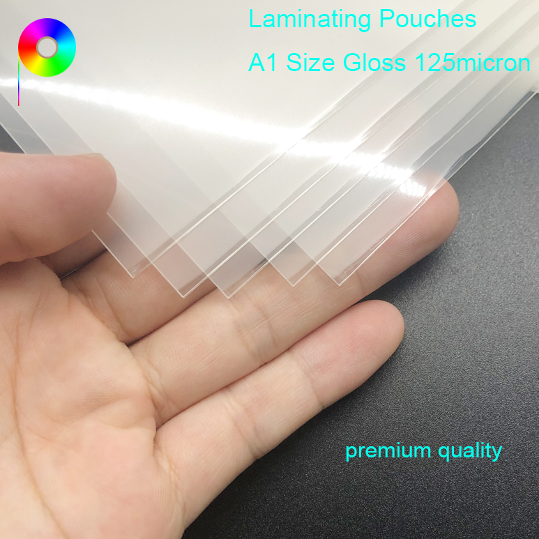600mm*846mm Wide Format Laminating Pouches A1 Size Gloss 125 Micron - Pack of 25