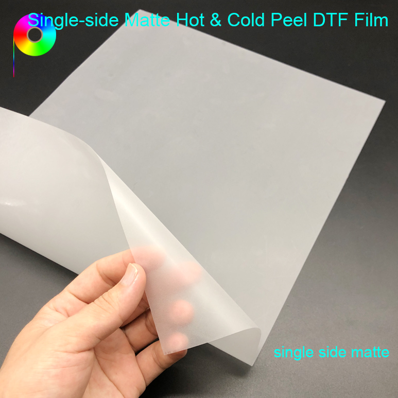 Hot and Cold Peel A3 Size Single Side Matte DTF Sheet Film for Printing