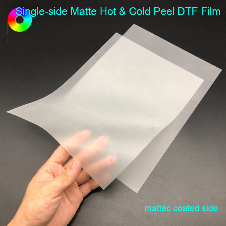 A4 Size Hot and Cold Peeling Single Matte Inkjet Printing DTF PET Film