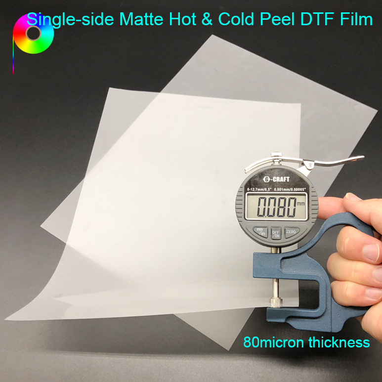 A4 Size Hot and Cold Peeling Single Matte Inkjet Printing DTF PET Film