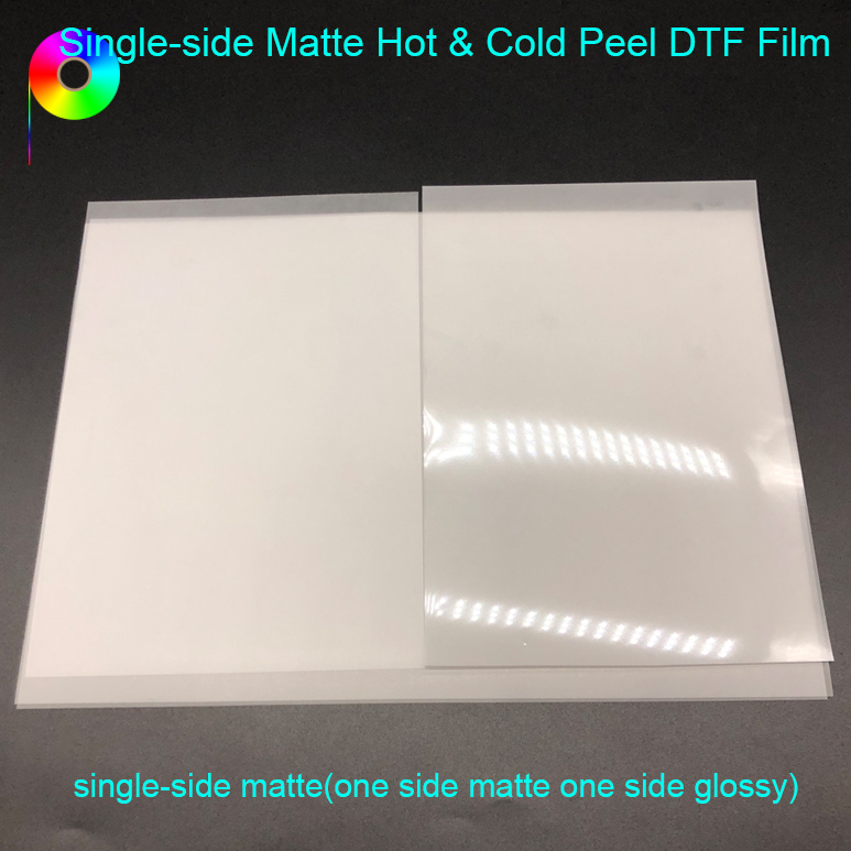 80micron Single-side Matte Hot & Cold Peel DTF Transfer Film Sheet