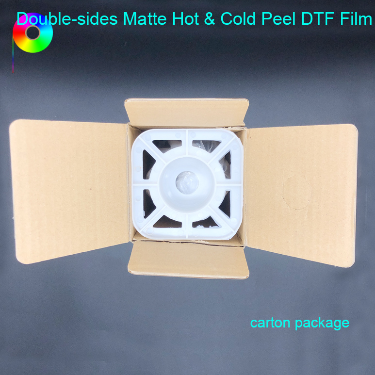 30cm Width Anti-slip Double Sides Matte Hot and Cold Peel DTF Film for Printing