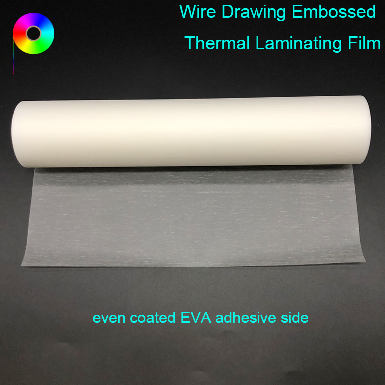Transparent Wire Drawing Embossed Thermal Laminating Film for Prints Lamination
