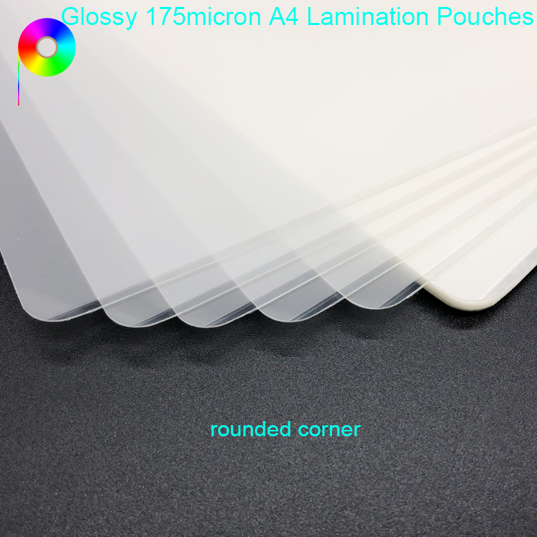 7mil 8.5''*11.9'' 175micron A4 PET Laminating Pouch Film Glossy for Lamination