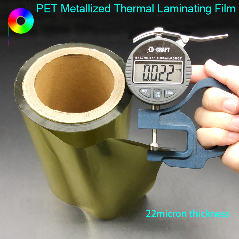 Gold Color PET Metallized Thermal Laminating Film for Prints' Lamination
