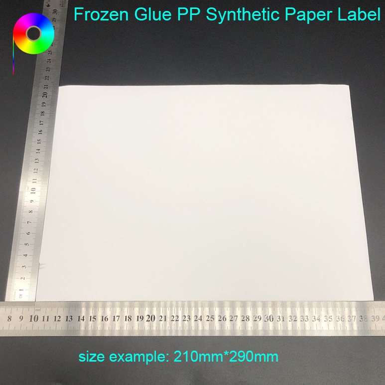 Frozen Glue Matte 100micron PP Synthetic Paper Label for Inkjet Printer