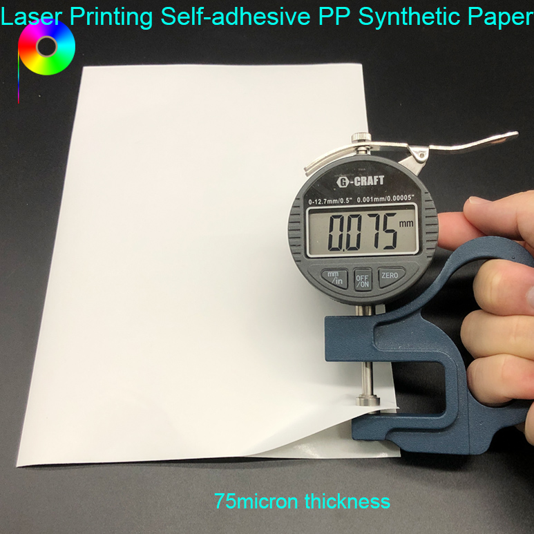 75micron Laser Printing Matte Self-Adhesive PP Synthetic Paper Label