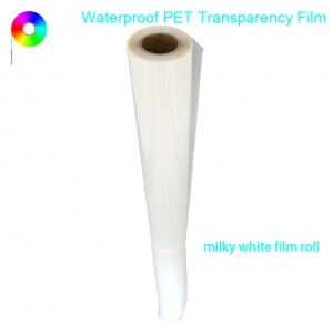 Milky White Waterproof Inkjet Transparency Film Roll For Screen Printing