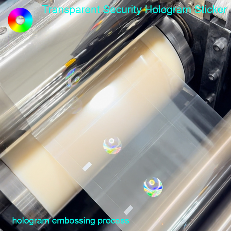 Custom Transparent PET Hologram Overlay Sticker For PVC Plastic Card