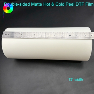 13inch Double-Sided Matte Hot & Cold Peel DTF Film For Textile Product