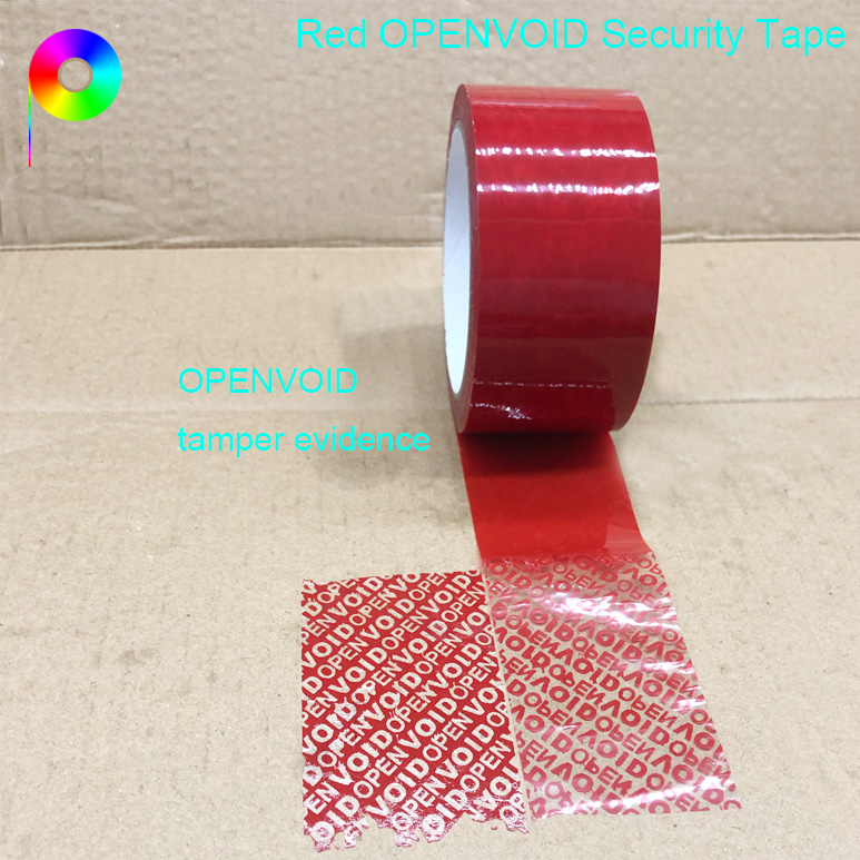 Red/Blue/White/Yellow Color VOIDOPEN Generic Tamper-evident Security Tape