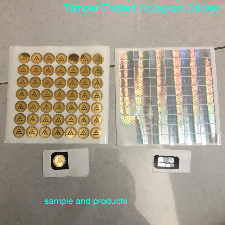 A Metalized Tamper-evident Hologram Sticker Project For A Partner In the United States