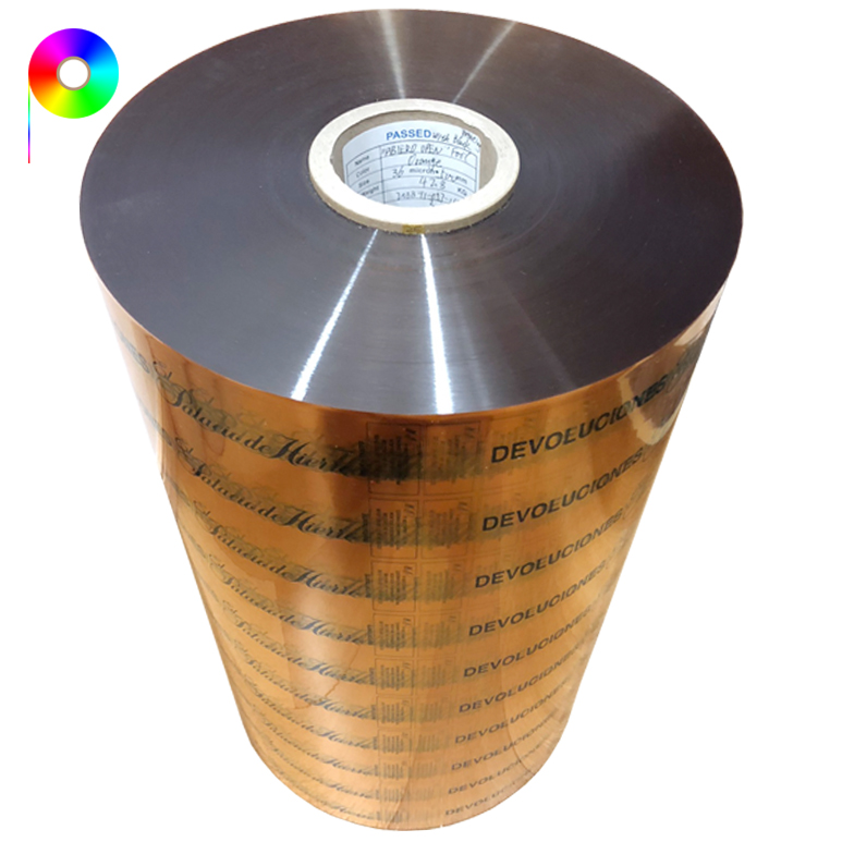 Pantone Single Color Printed Transparent Security Film for Tamper Evident Tape Making