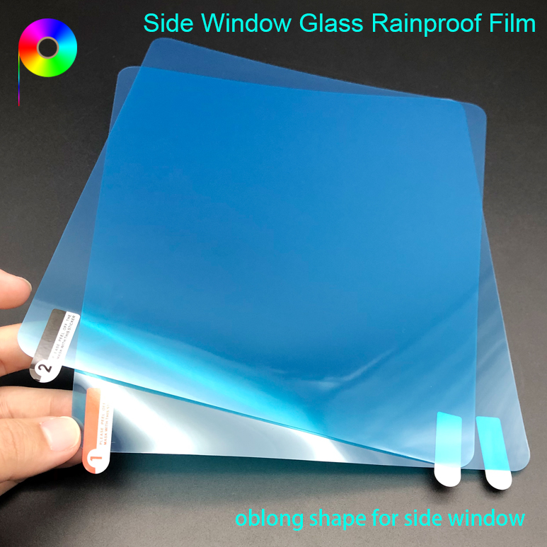 Rectangle/Oblong Shape 150mm/160mm/175mm*200mm Car Side Window Glass Rainproof Protection Film