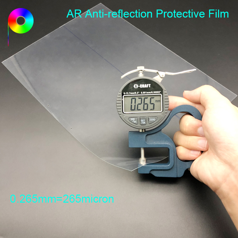 265micron Excellent Abrasion Resistance AR Anti-reflection Protective Film on PET/OCA for Screens