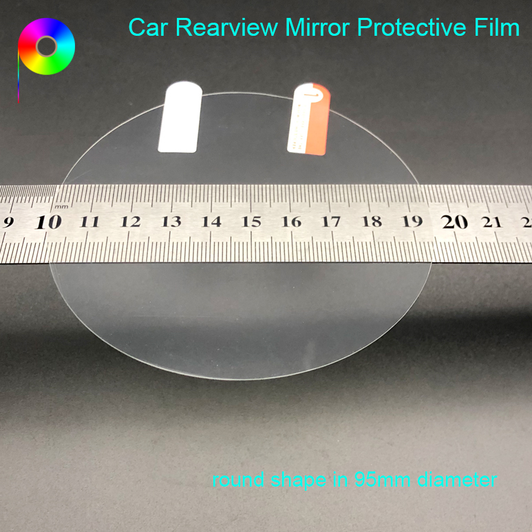 Round Shape 80mm/95mm/100mm Diameter Anti Rain Rainproof Film for Motorcycle Car Rearview Mirror