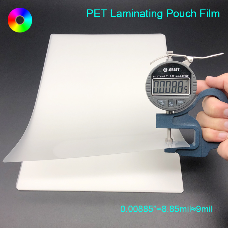 225 micron A4 Size Glossy Finish PET Lamination Pouches for Menu / Certificate Lamination