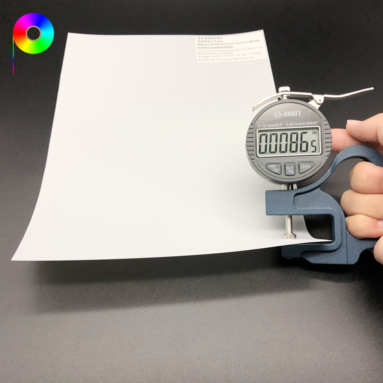 220micron Front Printing PET Backlit Film Suitable for Eco-solvent Ink and Solvent Ink