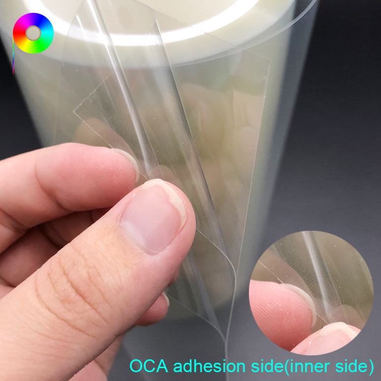 210micron 8.3mil Automatic Exhaust OCA Silicone Adhesion AB Film for Tempered Glass Protection