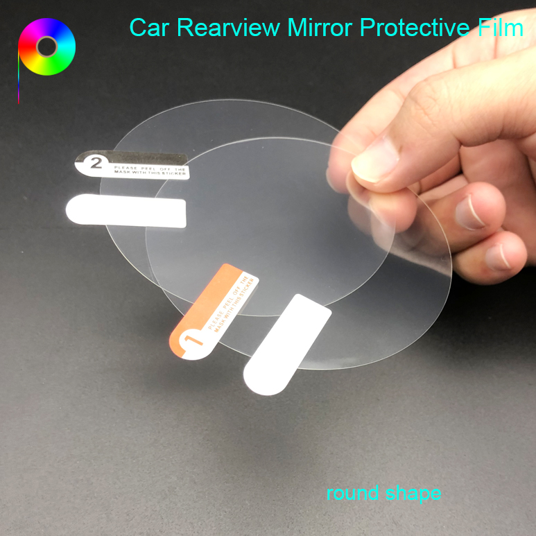 Round Shape 80mm/95mm/100mm Diameter Anti Rain Rainproof Film for Motorcycle Car Rearview Mirror