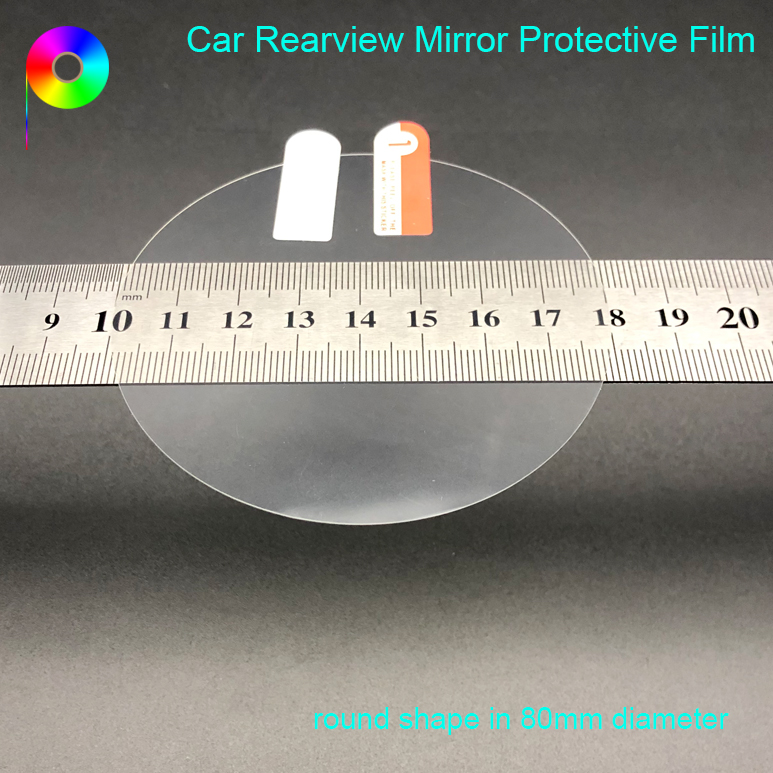 Round Shape 80mm/95mm/100mm Diameter Anti Rain Rainproof Film for Motorcycle Car Rearview Mirror