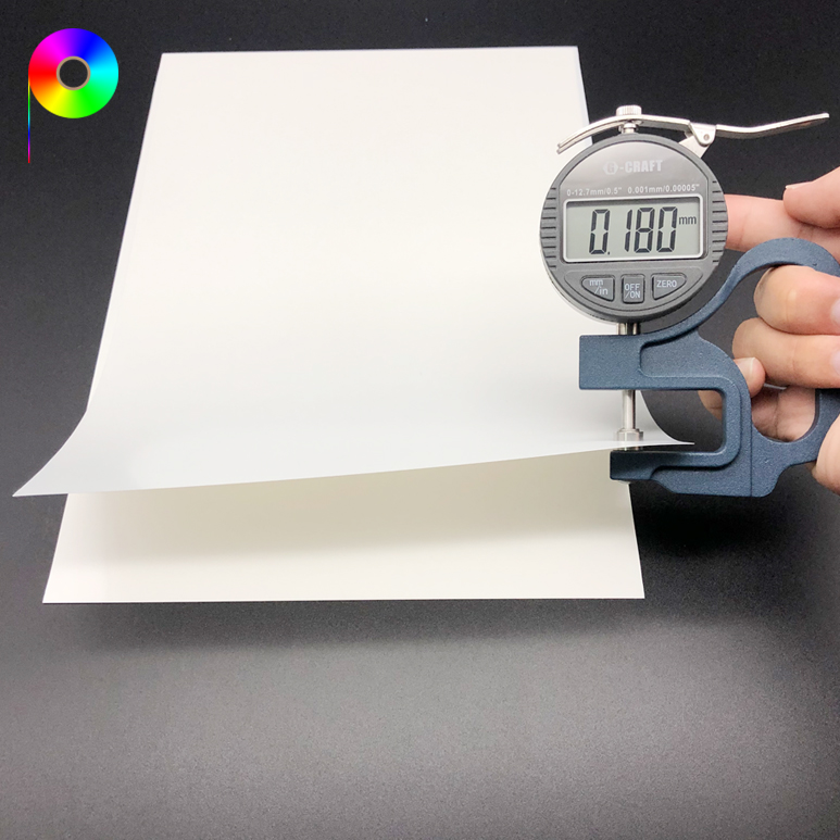 180micron 210mm*297mm A4 Size Waterproof White Color PET Medical Film for Inkjet Printing