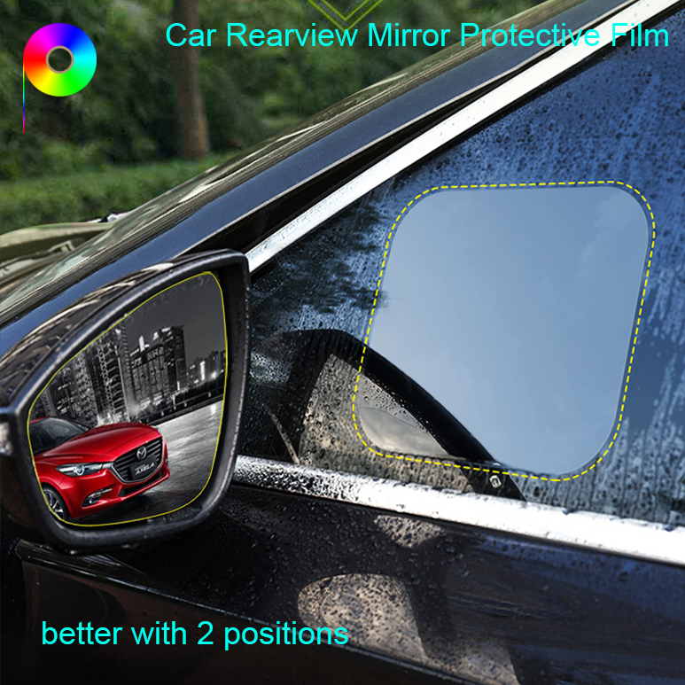 Rectangle/Oblong Shape 150mm/160mm/175mm*200mm Car Side Window Glass Rainproof Protection Film