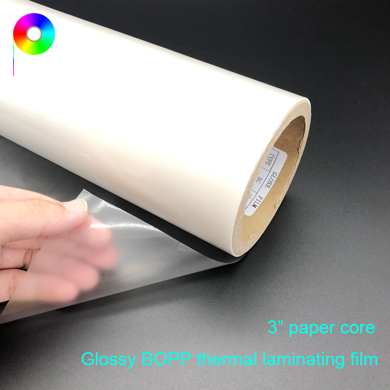 18micron 3 inch Paper Core Glossy BOPP Thermal Laminating Film for Paper Lamination