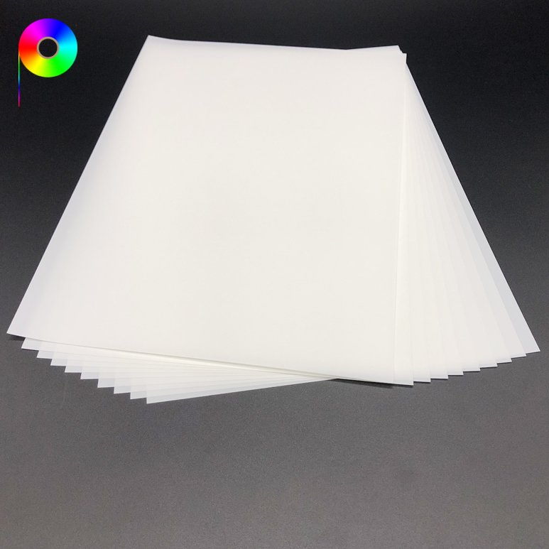 140micron 5.5mil 190GSM Reverse Printing Backlit Print Film for Water Based Die ink or Pigment Ink