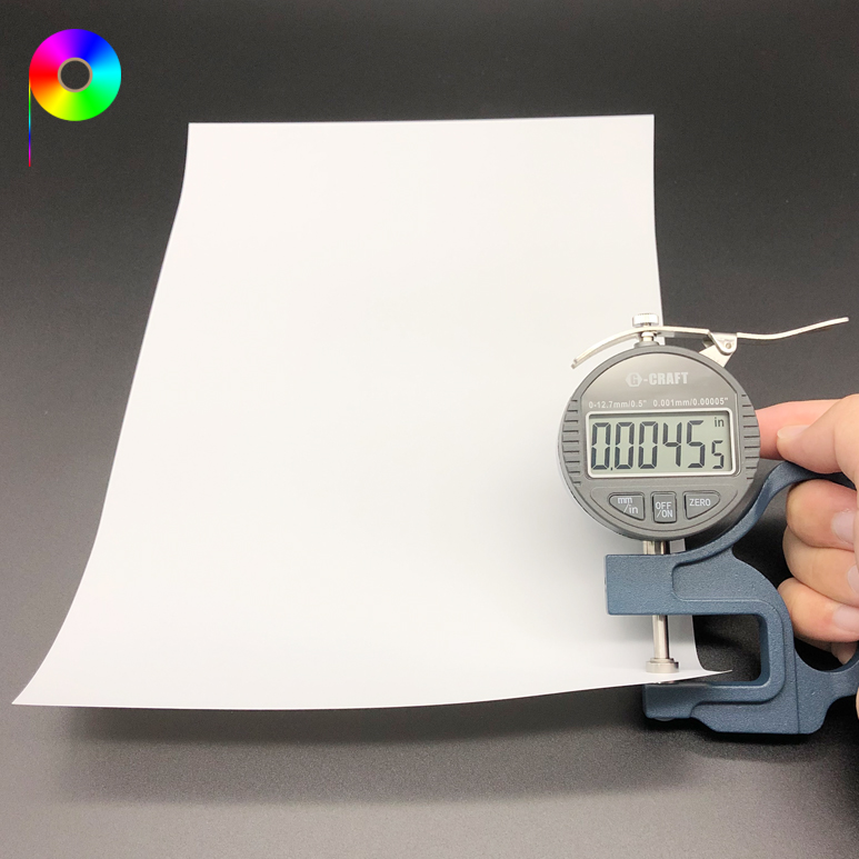 backlit film 4.55mil for reverse printing 115micron Reverse Print Back Printing PET Backlit Film Compatible with Water Based Printer