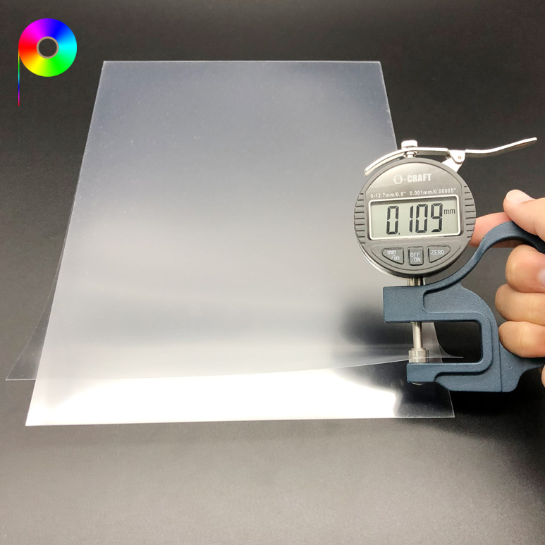 109μm transparency film Thin Frosted PET Based Overhead Projection OHP Film 109micron A3/A4/Customized Size