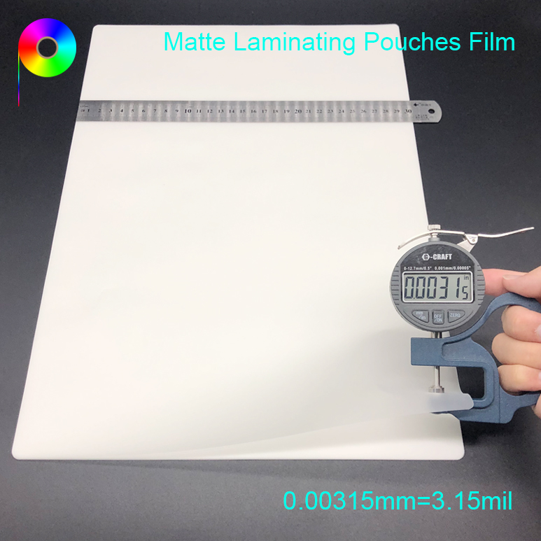 3.15mil matt laminating pouches Moisture Proof and Soft PET EVA 3.15mil 80micron 50/30 A3 Matte Laminating Pouches