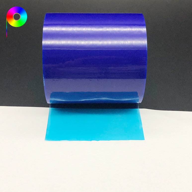 blue pe protective film adhesion 10/20/40/60/80/120~600 g/25mm Various Adhesions 48micron PE Protective Film Blue